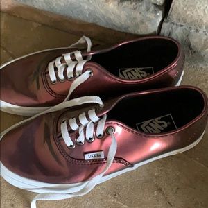 muted metallic vans
